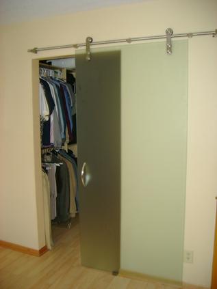 Glass door for closet, sliding door